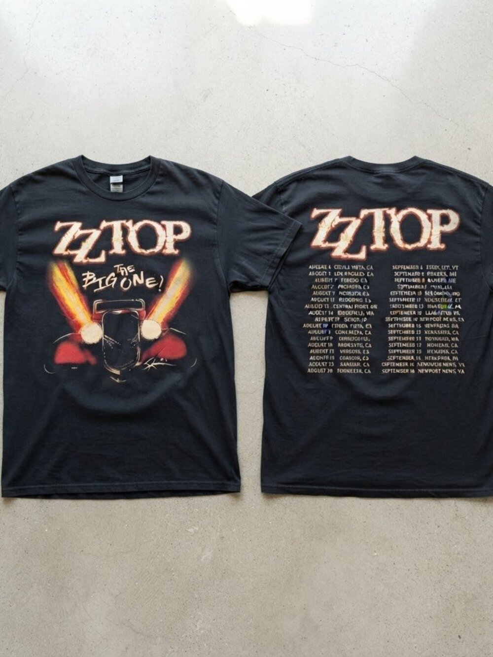ZZ Top The Big One Tour 2026 North America Tour T-Shirt